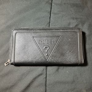Guess Women Wallet Black Preowned